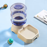 3.8L High-Capacity Automatic Pet Feeder & Waterer Set, Self-Dispensing Gravity Food & Water Station with Non-Slip Base for Large Cats and Dogs