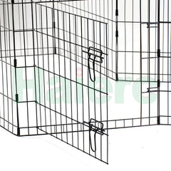 Heavy-Duty Indoor/Outdoor Pet Playpen Durable 24" x 36" Modular Pet Fence Secure Exercise Pen for Dogs, Rabbits, and Small Animals Anti-Climb Safety Design