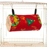 Ultra-Soft Plush Small Pet Tunnel Self-Warming Hanging Hamster Cage Tube Cozy Fleece Hideout for Sugar Gliders, Guinea Pigs & Ferrets