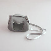 Portable Small Animal Travel Carrier Breathable Flying Squirrel & Hamster Outing Bag with Flat Bottom Support for Sugar Gliders & Hedgehogs