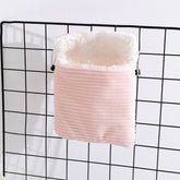 2026 Premium Winter Sugar Glider Sleeping Bag Ultra-Soft Hanging Plush Nest Thermal Comfort Hammock for Hamsters, Flying Squirrels & Small Pets Cozy Small Pet Winter Supplies