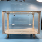 Premium Stackable Hamster Mansion Extra Large Luxury Wooden Habitat with Panoramic Acrylic View for Syrian Hamsters & Small Pets