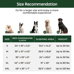 Orthopedic Memory Foam Dog Bed Stain-Resistant Washable Pet Mat with Removable Cover for Joint Support & Deep Sleep