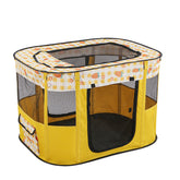 Portable Rectangular Folding Pet Tent & Playpen, Breathable Mesh Puppy and Kitten Delivery Room, Lightweight Indoor/Outdoor Pop-Up Cat Nest & Exercise Fence