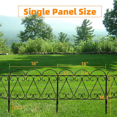 Decorative Garden Edging Fence Simple White Picket Garden Border for Flower Beds & Courtyards Weather-Resistant Villa Landscape Partition Small Dog & Pet Barrier for Outdoor Use