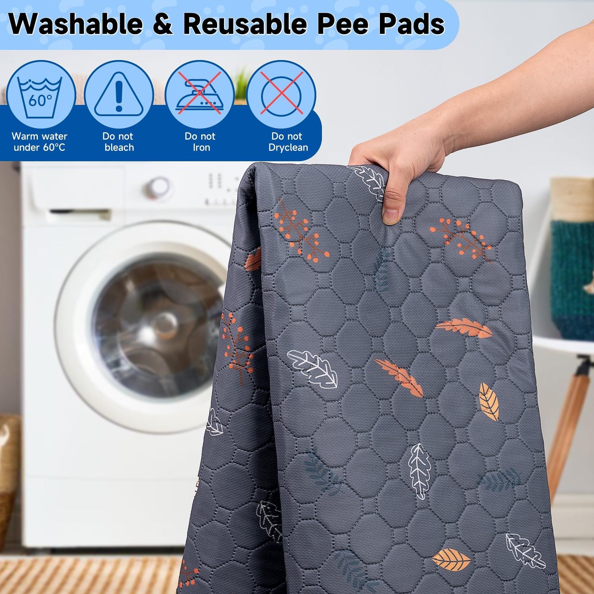 2026 Elite Series Printed Mesh Pet Pad Ultra-Breathable Quick-Dry Dog Pee Mat Thickened Multi-Layer High-Suction Training Pad Professional Cross-Border Pet Supply