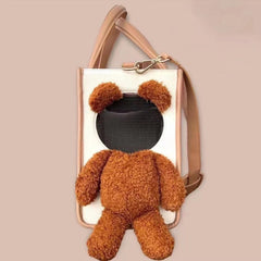 2026 "Cloud-Plush" Luxury Pet Tote Ultra-Lightweight Head-Out Doll Bag for Cats & Small Dogs High-Aesthetic Large Capacity Breathable Travel Carrier