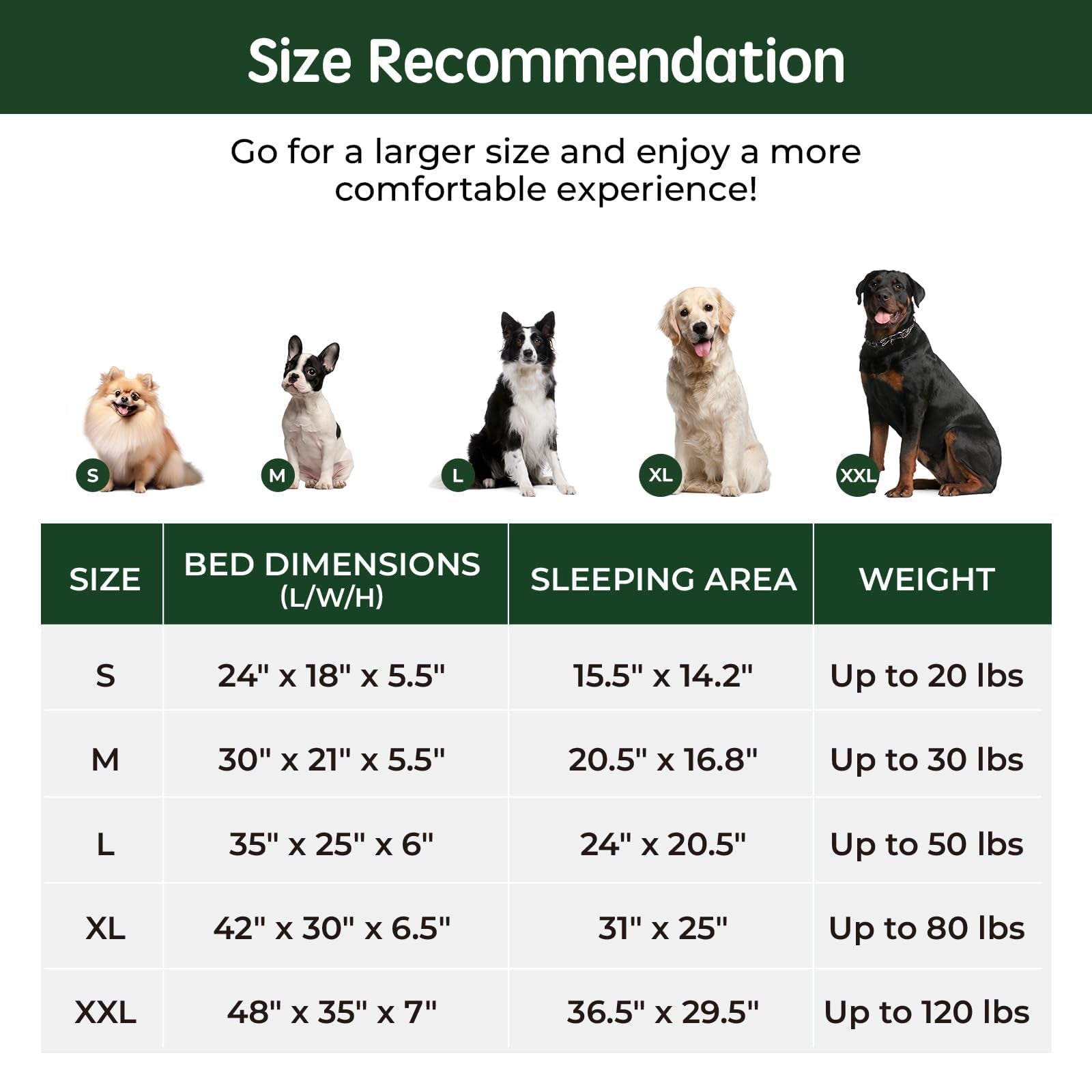 Orthopedic Memory Foam Dog Bed Stain-Resistant Washable Pet Mat with Removable Cover for Joint Support & Deep Sleep
